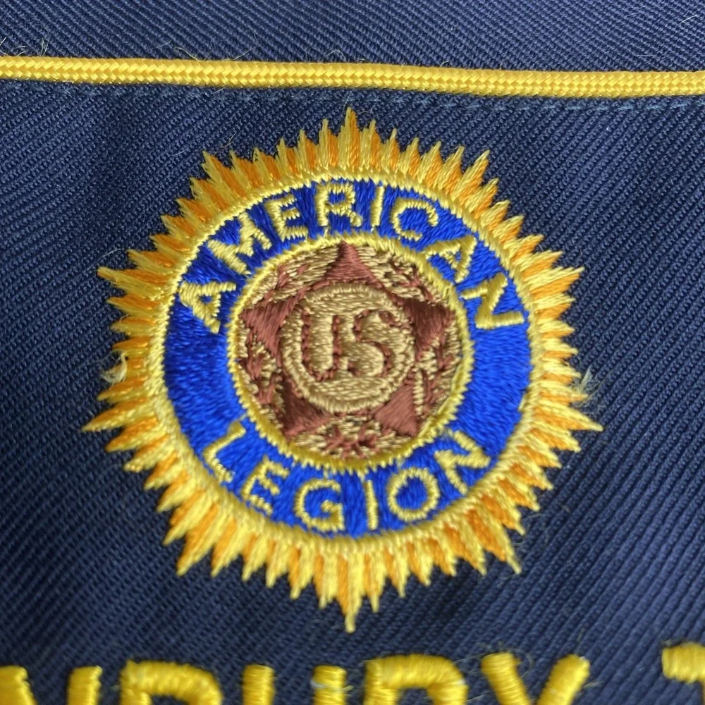 VTG AMERICAN LEGION GARRISON HATS Midland, Granbury. TX Embroidered Size 6 7/8
